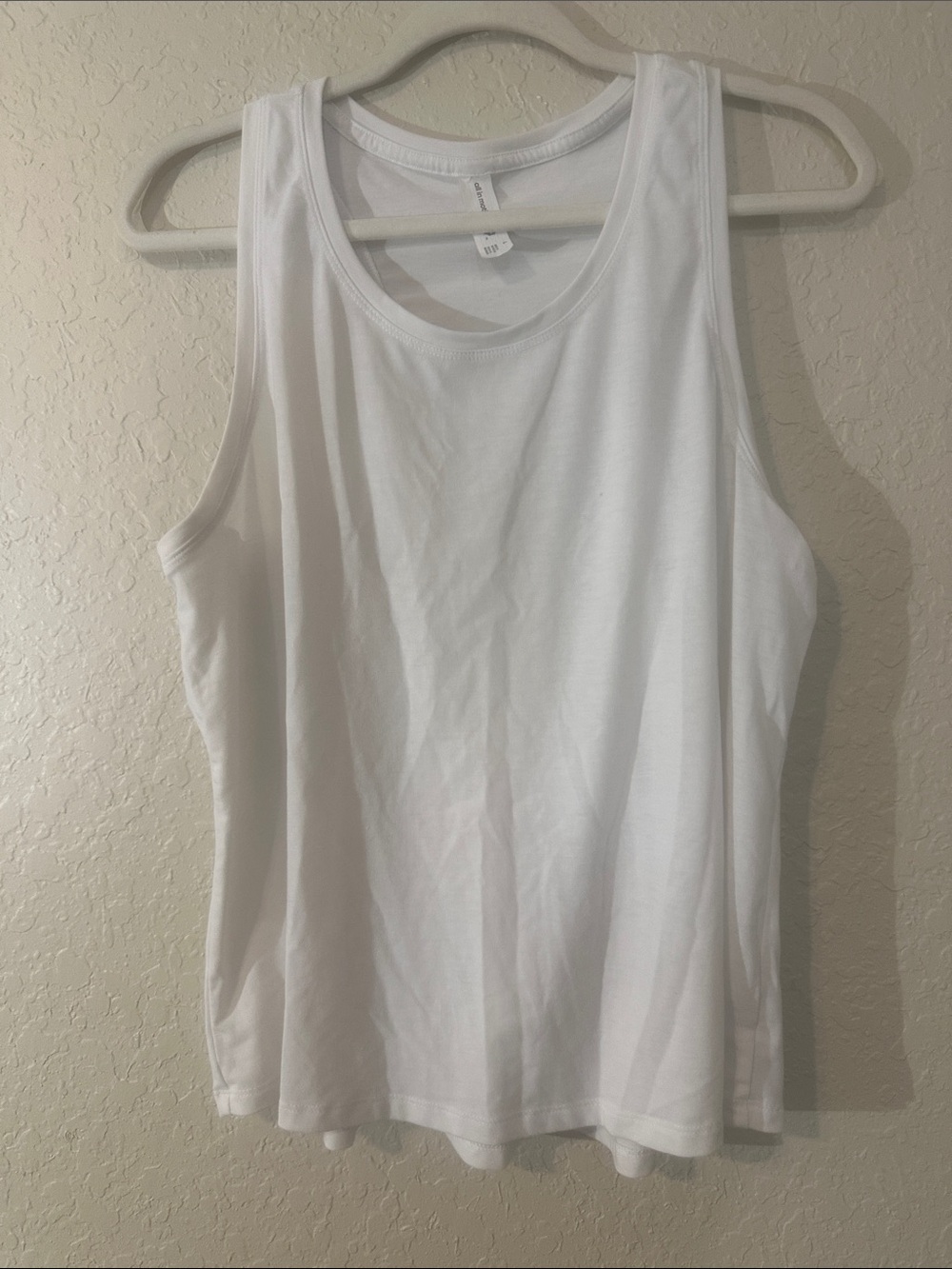 all in motion White Scoop Neck Tank Top d